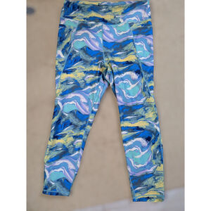 NWOT Jones NY women's multicolored ankle yoga pants size 2X